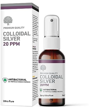 Nature's Greatest Secret Premium Quality Antibacterial 20ppm Colloidal Silver Spray 50ml