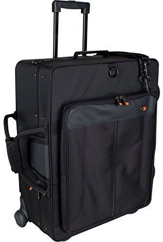 Protec Tec iPac IP301QWL Quadruple Trumpet PRO PAC Case with Wheels, Black
