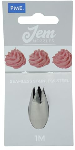 JEM NZ1M Douille Etoile Ouverte, Acier Inoxydable, Argent, 2 x 2 x 3.5 cmNZ1M