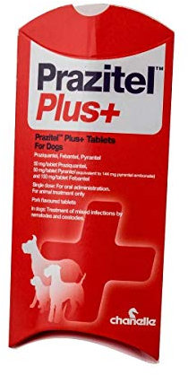 Chanelle Prazitel Plus Flavour Wormer for Dogs, Pack of 24 tablets