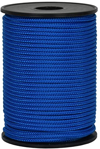 Corderie Italiane 006036654 Cordino Colorato Hobby, Azzurro, Diametro 3 mm, 90 mt