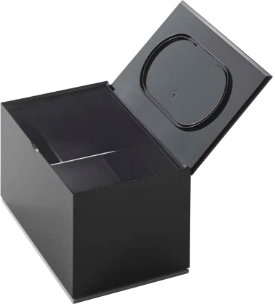 Yamazaki Veil Aufbewahrungsbox, ABS, Schwarz, One Size