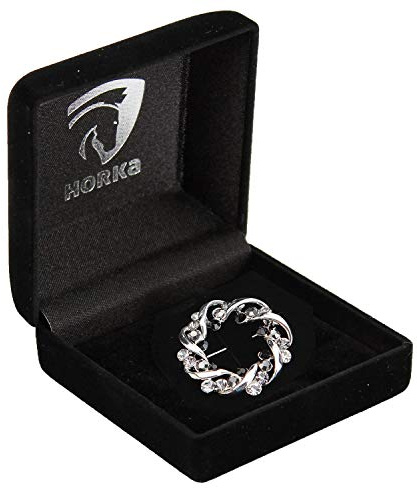 Horka Aguja plastron Pearl (negro/plateado)