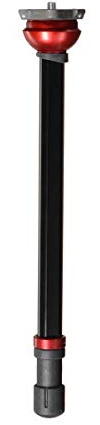 Manfrotto 555B Accessorio per Treppiede Serie 055, Colonna con Base di Livellamento per Video, in Alluminio, Nero