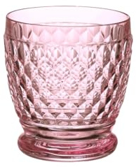 Villeroy & Boch Boston Coloured Calice Acqua, 330 ml, Cristallo, Rosa, 1 Unità (Confezione da 1)
