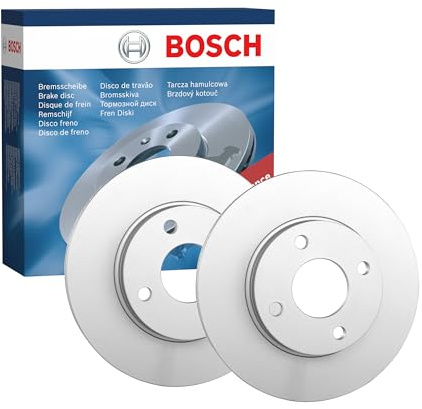 Juego de 2 Discos de Freno Bosch BD791 - Discos Ventilados, Alto Contenido en Carbono, 258 mm – Eje Delantero – Certificado ECE-R90 – Excelente Refrigeración y Reducción de Ruido, Anticorrosión