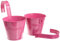 Siena Garden Blumentopf, Pflanzentopf, inkl. Halterung, pink, 2 Stück, 722598