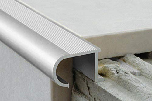 2 Meter | Rand Fliesenleiste | Alu | rostfrei | Effector | 34x11mm | A81 | silber