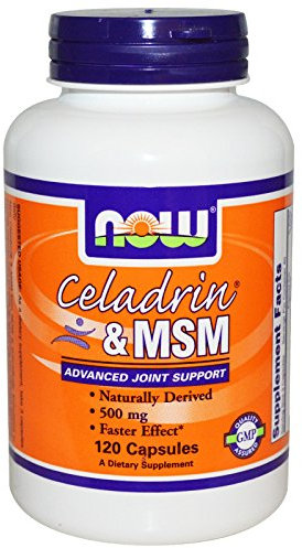 Celadrina y MSM, 120 cápsulas de NOW Foods (paquete de 4)