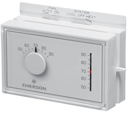 White-Rodgers Emerson 1F56N-444 Mechanical Heating and Cooling Thermostat