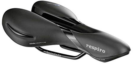 Selle Royal Respiro Soft Moderate Femmes royales modérées en Forme de Selle d'adaptation Unisex-Adult, Noir, Taille Unique