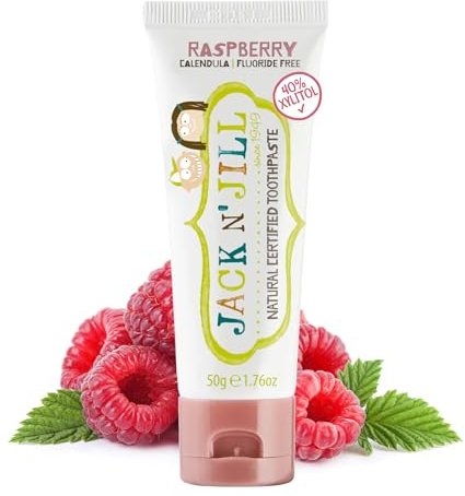 Jack N 'Jill Lampone Dentifricio Naturale Con 50G Aroma Biologico