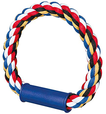 Trixie Denta Fun Tugger Spielzeug für Hunde, rund, 30 cm, Natur