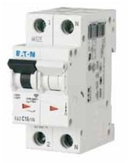 Eaton MCB Leitungsschutzschalter Typ C, Pol 1P+N 16A 240V, Abschaltvermögen 10 kA xEffect DIN-Schienen-Montage