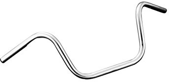 Manubrio da moto con gancio basso da 25 mm di diametro, finitura cromata