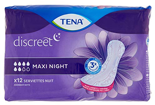 Tena - Tena Discreet Maxi Night Assorbenti Proteggi Slip 12 Pezzi - 931019018