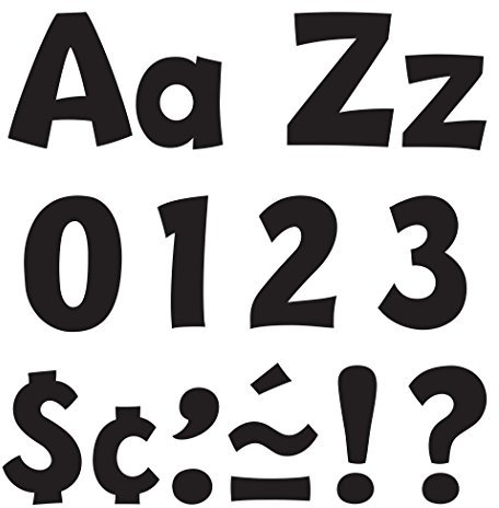TREND enterprises, Inc. T-79741 Black 4 Playful Combo Ready Letters