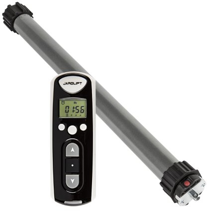 jarolift 2 x Elektronischer Funk-Rollladenmotor Rohrmotor TDEF 10/13 inkl. Funkhandsender Timer 4-Kanal TDRCT 04 mit integrierter Zeitschaltuhr