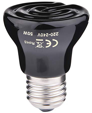 Luckxing 75W Keramik Reptilien Wärmelampe Tiere E27 Wärmestrahler Tiere Infrarot Wärmelampe Keramik Glühbirne Schildkröten Reptilien Terrarien Heizstrahler Für Reptilien Schildkröte, Schlange