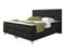 Boxspringbett Köln 180x200 Webstoff Schwarz