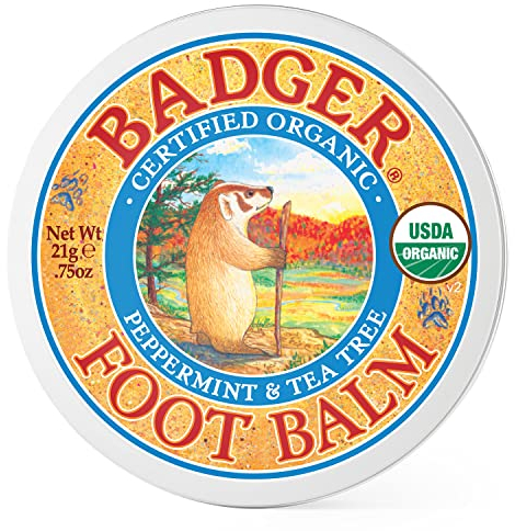 Badger Organic Foot Cream, 21 g (Pack of 1)