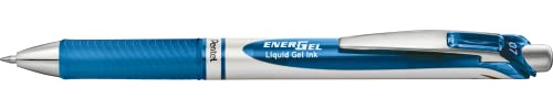 Pentel EnerGel XM BL77 Gelschreiber mit Druckmechanik, blau (12 Stück)