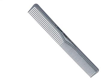 HERCULES SÄGEMANN - 250 TRIUMPH Master Kamm | Hochwertiger 7 Zoll Haarschneidekamm aus Kunststoff | Vereinfacht Haare schneiden mit Messer, Schere und Haarschneidemaschine | Farbe: Silber-Metallic