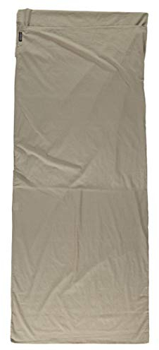 Cocoon Ägyptische Baumwolle Travel Sheet Baumwollschlafsack, Braun, 220 x 90 cm