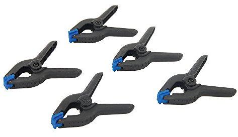 Silverline Tools 435082 - Pinzas de sujeción con resorte, 5 pzas (Mordaza 100 mm)