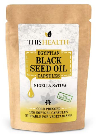 120 - Black Seed Oil Vegetarian Capsules - Cold Pressed Egyptian Oil, Soft-Gel Capsules.