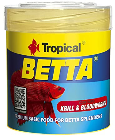 Tropical Betta flingfoder för stridsfisk, 50 ml