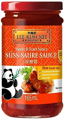 Lee Kum Kee Sweet and Sour Sauce – Süß-sauer Sauce mit Ananassaft – 6 x 165 ml