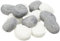 The Stove Wizard Gas Fire Replacement Pebbles 14 Grey & White Pebbles For LPG Electric and Bio Ethanol Fires