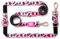Max & Molly Multifunktions Hundeleine 2m mit 2 Karabinern, Leopard Pink/M Umhängeleine Gepolstert, Sicher & Flexibel – Komfort für deinen treuen Begleiter