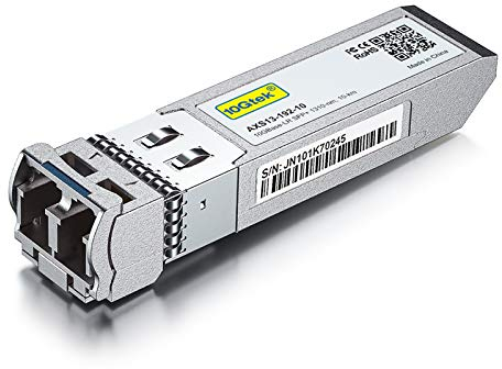 10Gtek 10Gb SFP+ LR Singlemode Modul, 10GBase-LR LC Transceiver Kompatibel für Cisco SFP-10G-LR, Meraki, Mikrotik S+31DLC10D, Ubiquiti UniFi, Netgear, Zyxel, D-Link,TP-LINK, Open Switch