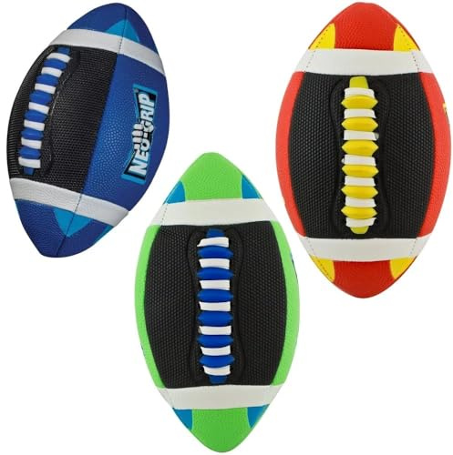 Franklin Sports Mini Sponge Foam Football - Grip-Tech Youth Football with Soft and Tacky, Easy Grip Cover - Perfect for Small Kids (Colors May Vary)