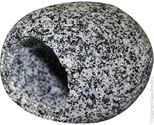 Aqua One Round Cave Aquarium Ornament, Large, 12.5 x 12 x 8 cm, Granite