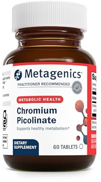 Metagenics Chromium Picolinate - Bioavailable Chromium for Metabolism Support* - Essential Trace Mineral - Non-GMO, Vegetarian, Gluten-Free - 200 mcg - 60 Tablets