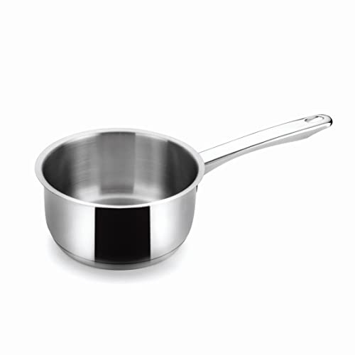 LACOR 32216 - Cazo Recto Basic, Acero Inoxidable, 16 cm - Uso Profesional