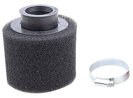 GOOFIT Filtro Aria Spugna Moto 39mm Verticale Universale Pit Bike per 49cc 50cc 70cc 90cc 110cc 125cc Motocross Pocket Bike Scooter Quad Nero