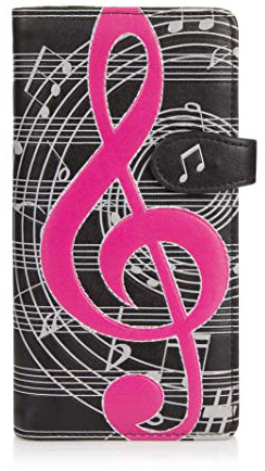 Shagwear - Cartera para mujer de Material Sintético Negro Klaviatur Melodie Schwarz/ Keyboard Melody