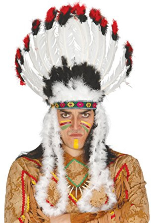 Guirca-13240 Copricapo Capo Indiano Unisex Adulti, Multicolore, 13240