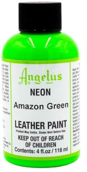 Angelus Neon Acrylic Leather Color Green Size: 118ml