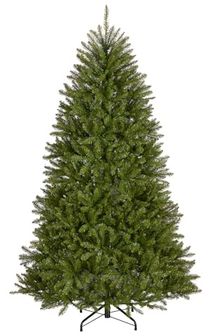 National Tree Company 7 ft Unlit Dunhill Fir Full Artificial Christmas Tree, 2,144 Tips, Includes Stand, Green
