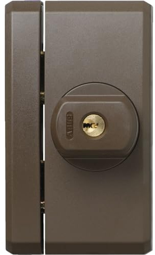 Abus Fenstersicherung FTS96 Schloss gleichsperrend - Fensterschloss als zusätzlicher Einbruchsschutz, braun