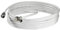 Wisi Daten-Anschlusskabel DS 26 0901 mit F-Quick/WICLIC-Winkelstecker Flexibles Datenkabel, Klasse A, >85dB Für DVB-T, DVB-T2, DVB-C, DVB-S & DVB-S2 5mm, 9m, weiß