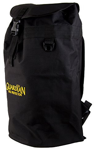 Guardian Fall Protection 00763 Ultra Sack Large Black Canvas Duffel Back Pack