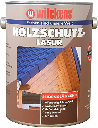 Wilckens Holzschutzlasur für Außen, 2,5 l, Nussbaum