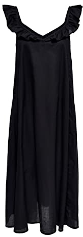 ONLY Women's ONLALLIE Life Strap Above Calf Dress WVN Dress, Black, S