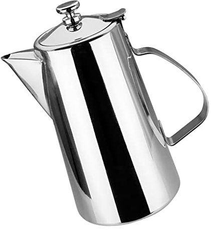 perfk Bouilloire Cruche Café avec Pot D'eau avec Couvercle 1.5L / 2L Restaurant Supply, bec court, 2L